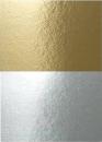 Deko-Pappe Metallic gold silber
